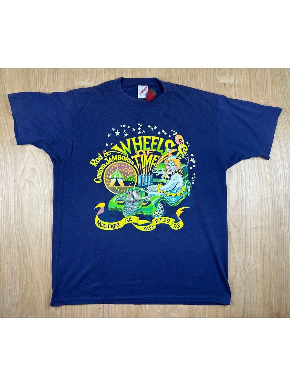 Vintage 90s Rod & Custom Jamboree tshirt large circus clown macungie pa